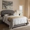 Baxton Studio Lexi Modern Light Grey Upholstered Queen Size Bed 136-7440 - alternate 4